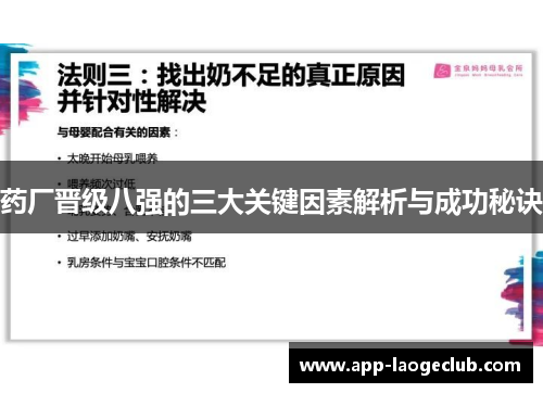 药厂晋级八强的三大关键因素解析与成功秘诀